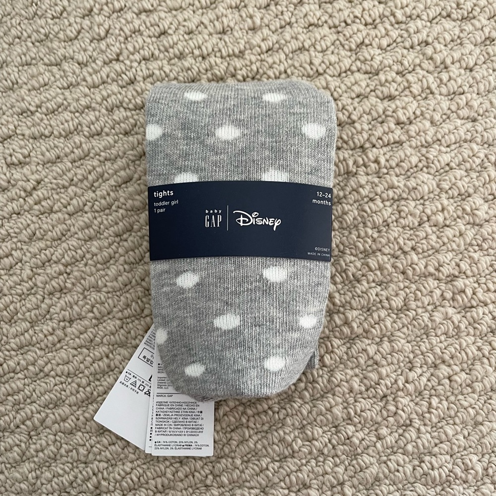 NWT Baby Gap Disney tights 12-24